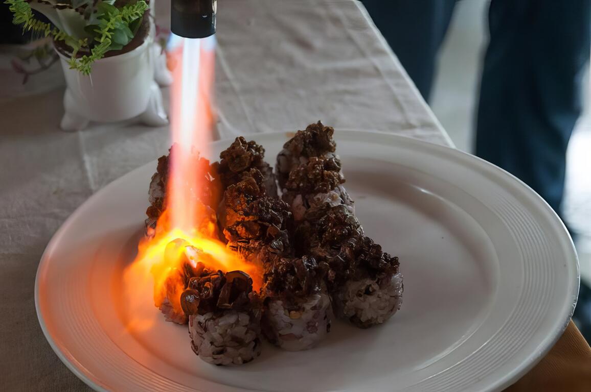 噴槍火烤後更能散發香氣