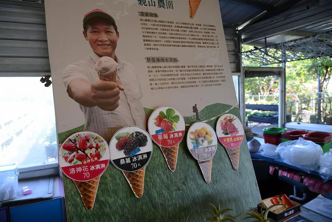 親山農園 吃得到果肉的草莓冰淇淋