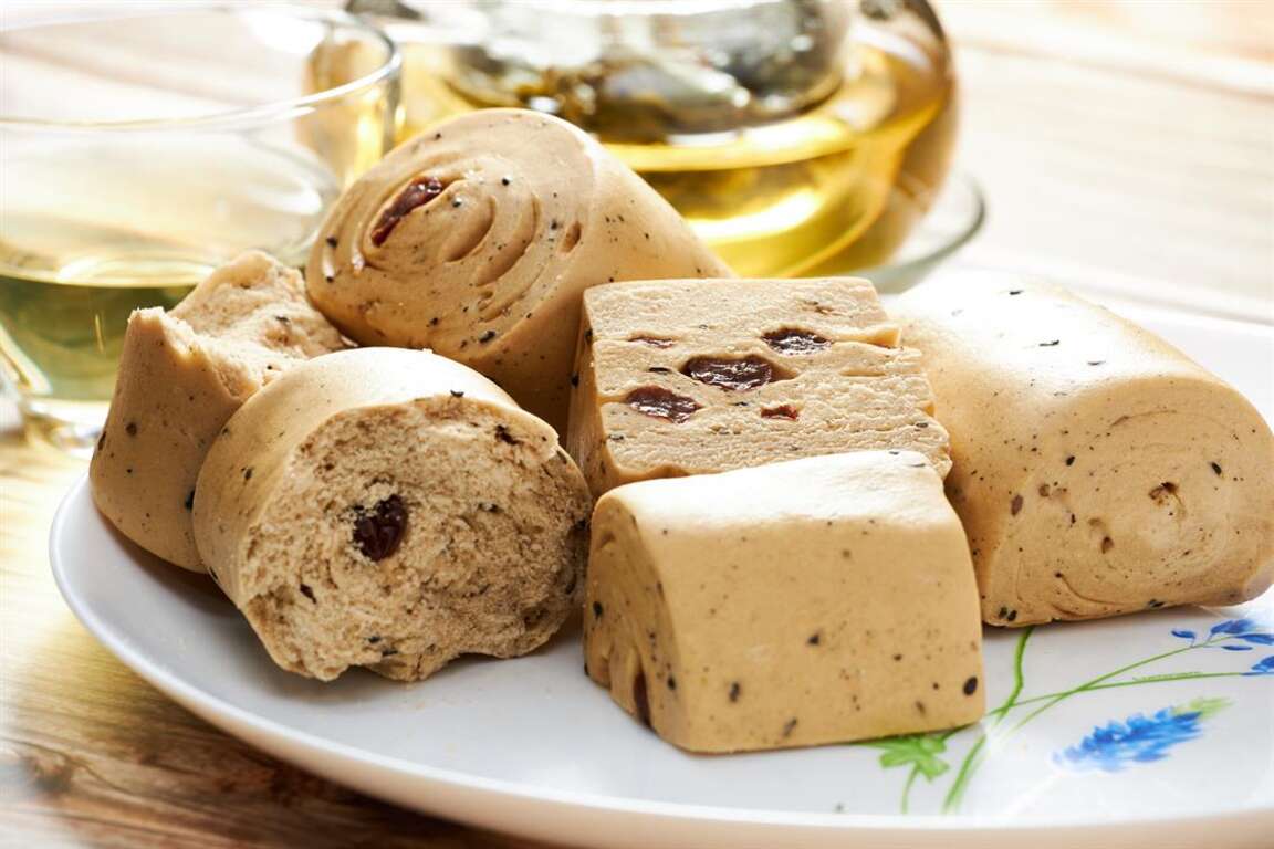 手工揉製的養生饅頭
