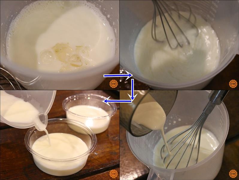 鮮奶酪在製作完成之後是必須放入冰箱冷藏凝固，所以在等待凝固的時間，可以到場外體驗幫乳牛擠ㄋㄟㄋㄟ！