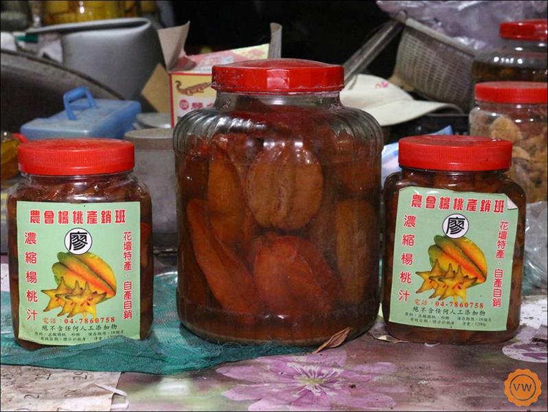 使用自家栽種的楊桃製作而成的楊桃汁種類還真的不少哦！