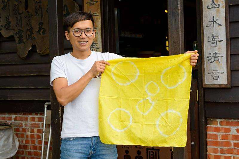 每條染布的花紋都是獨一無二的。