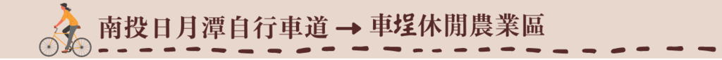 標題:南投日月潭自行車道-車程休閒農業區