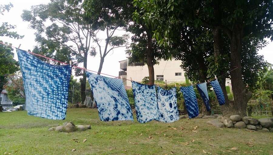 美濃休閒農業區的客家藍染。