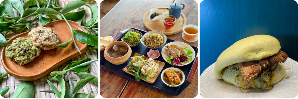 以茶葉為原料研發的創意料理。