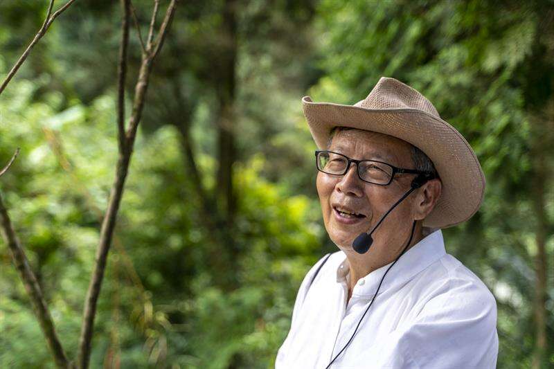 重新調整生活步調的范爸爸，一腳踏入過去不曾接觸的農業領域，傾心鑽研自然農法（攝影：張家瑋）