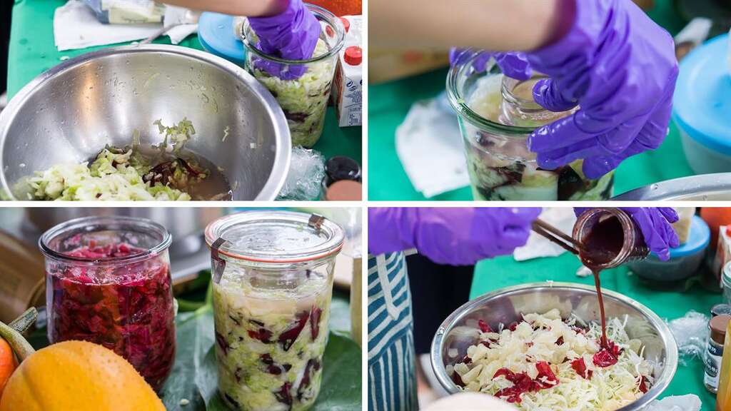 洛神美人泡菜沙拉料理過程