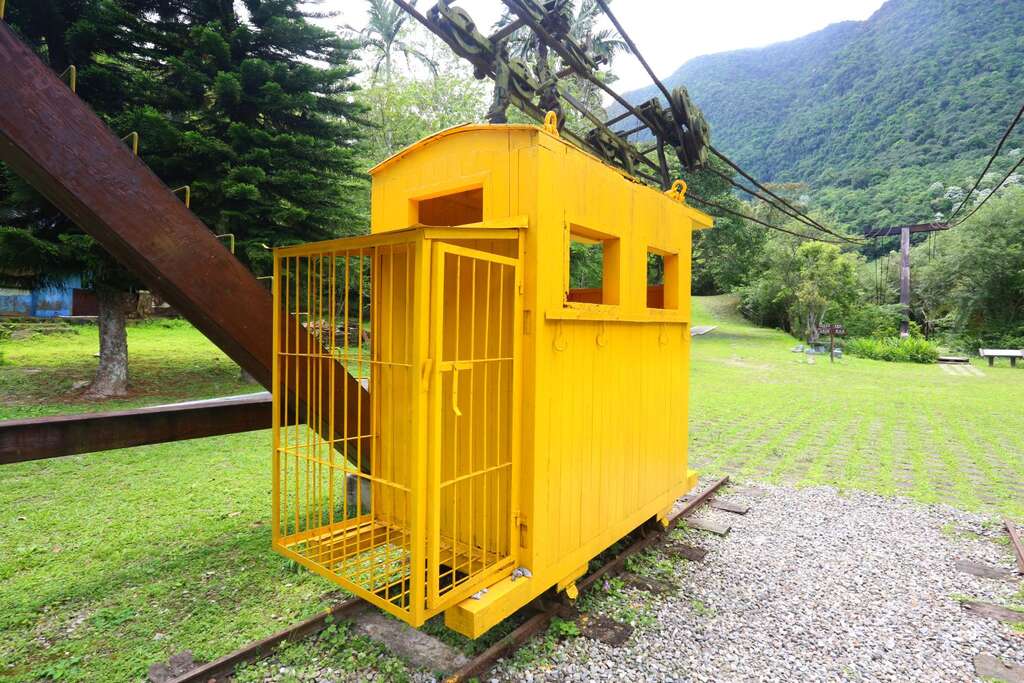 索道系統相當於載木材的空中纜車