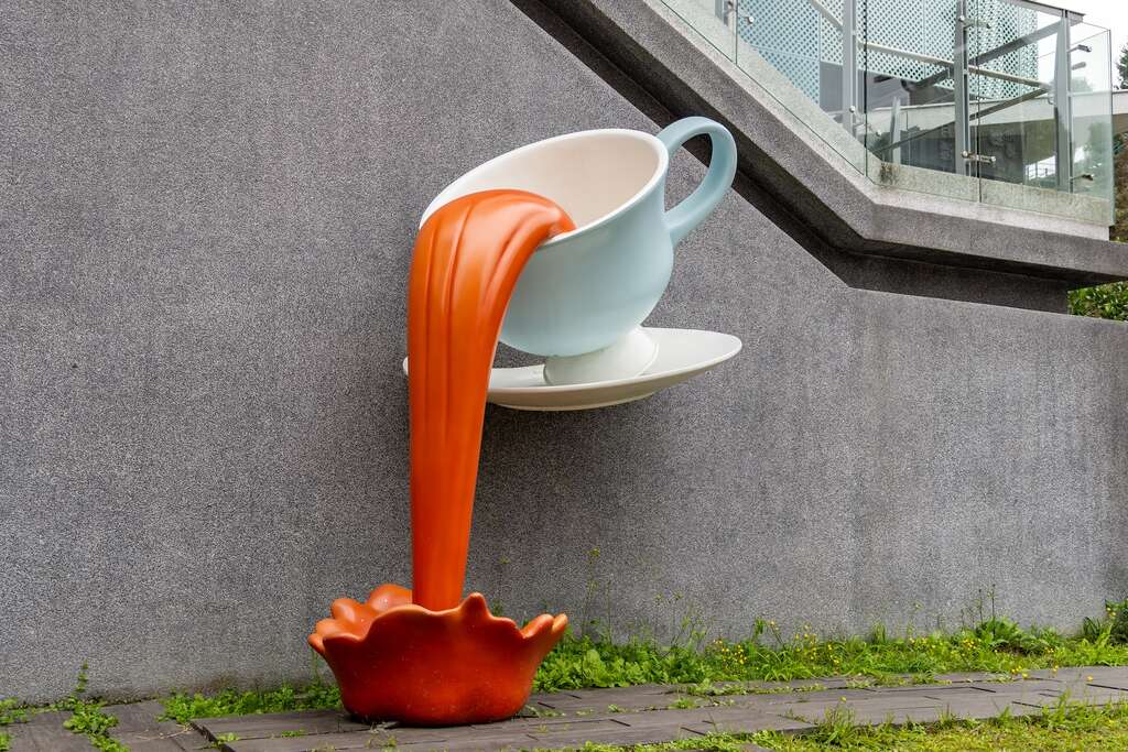 日月潭紅茶的造型布景