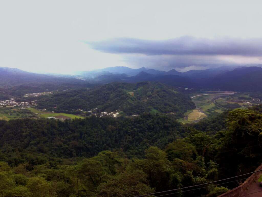 新竹橫山大山背的山林景色。