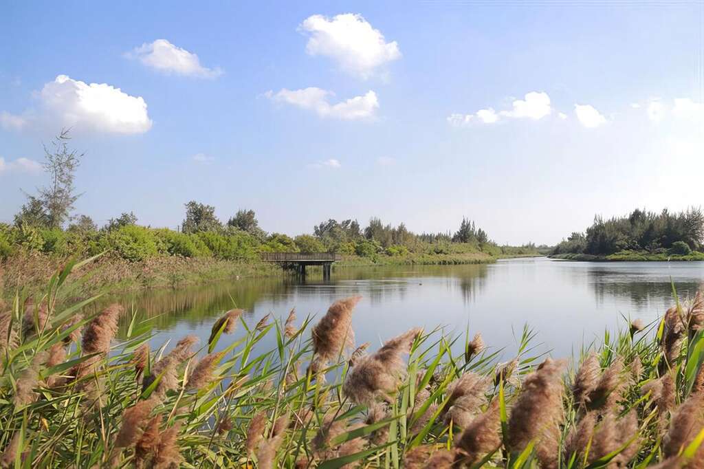 07宜梧滯洪池是賞鳥勝地，享受自然與水鳥共舞之美。