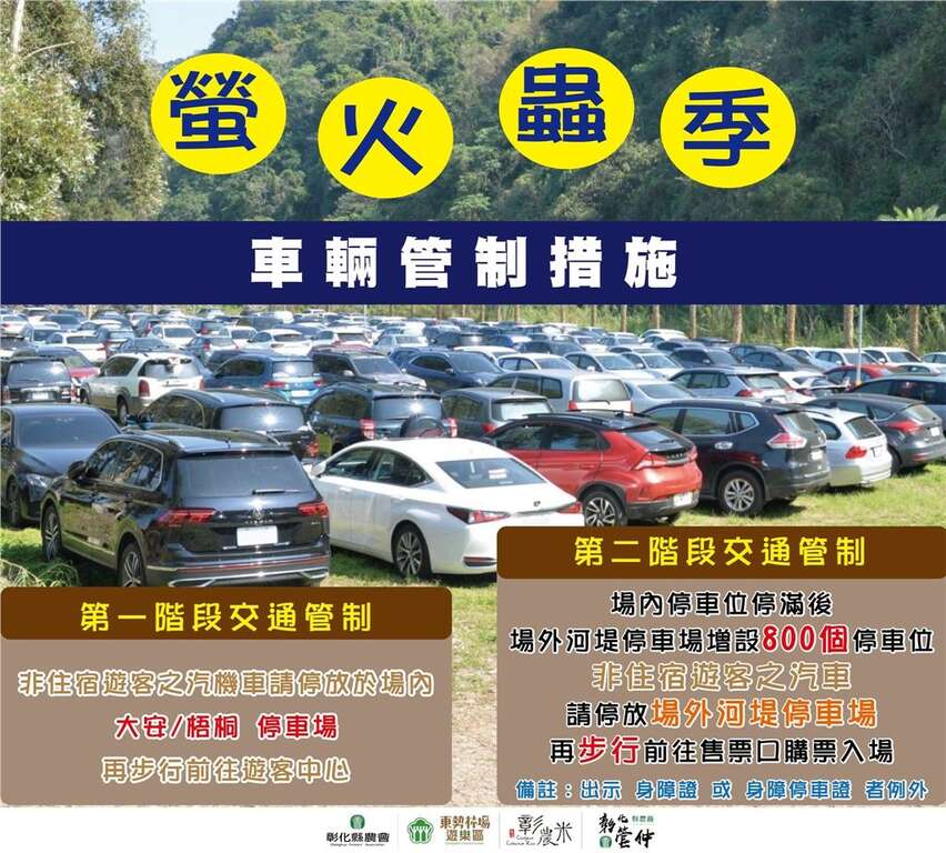 車輛管制措施_圖片取自東勢林場遊樂區