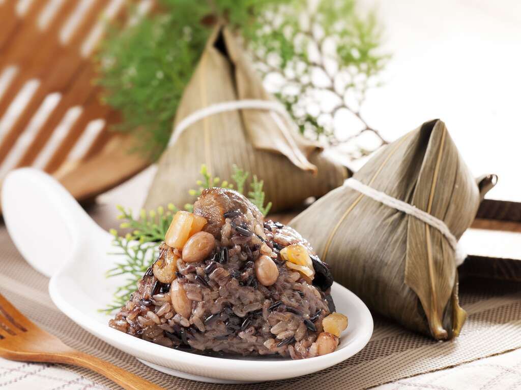 夢田食堂_夢田越光米干貝紫米粽