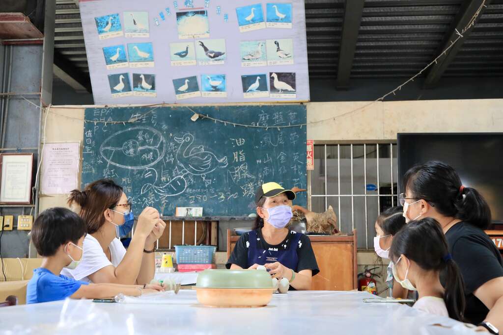 台南鴨莊提供多樣鹹鴨蛋、皮蛋等DIY體驗活動，適合親子與食農教育