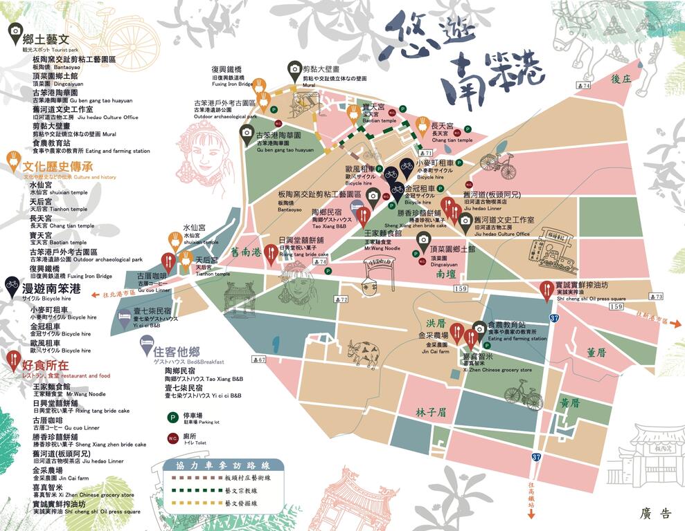 悠遊南笨港地圖