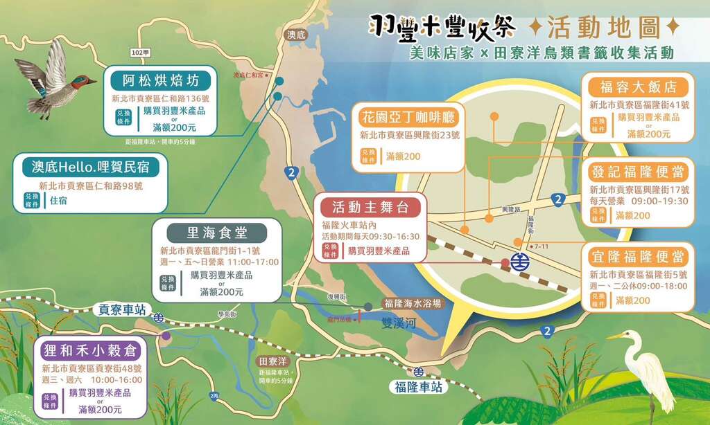 羽豐米豐收祭_活動地圖_取自新北市農業局-稼日蒔光 FB