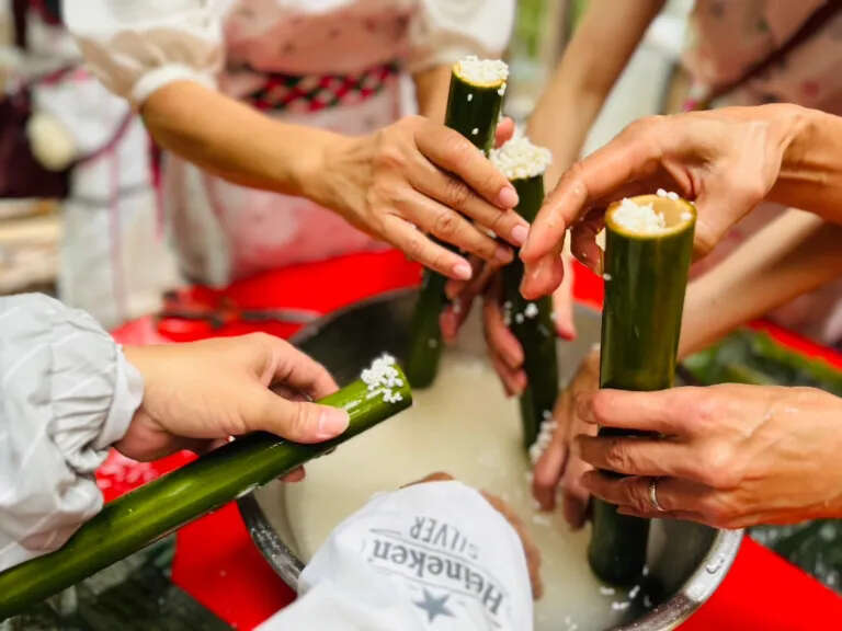 竹筒飯 照片授權：後山蕨起