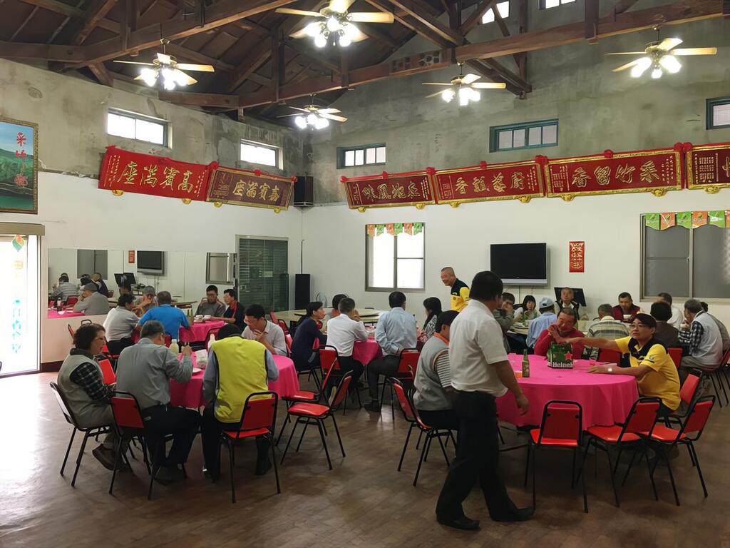 稻穀倉庫改建而成的室內用餐區