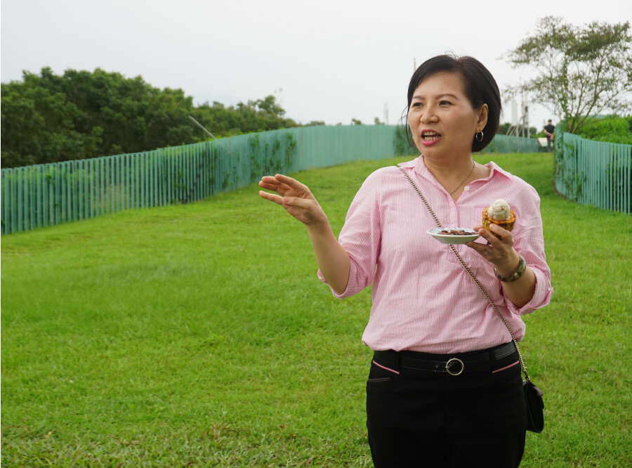 洪誼靜希望在屏東林後打造可可村，讓可可產業發光發熱。（圖片來源：Green Media）