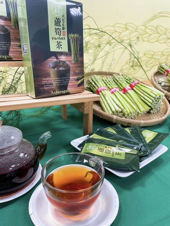 蘆筍茶 圖片來源：將軍區農會Facebook粉絲專頁