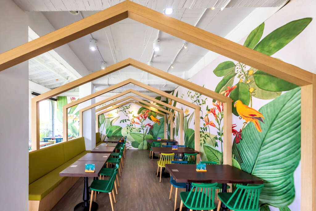 山點頭咖啡立體彩繪牆