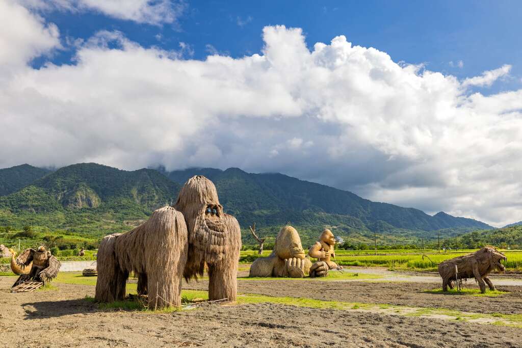 富里稻草藝術景觀區 稻草動物們