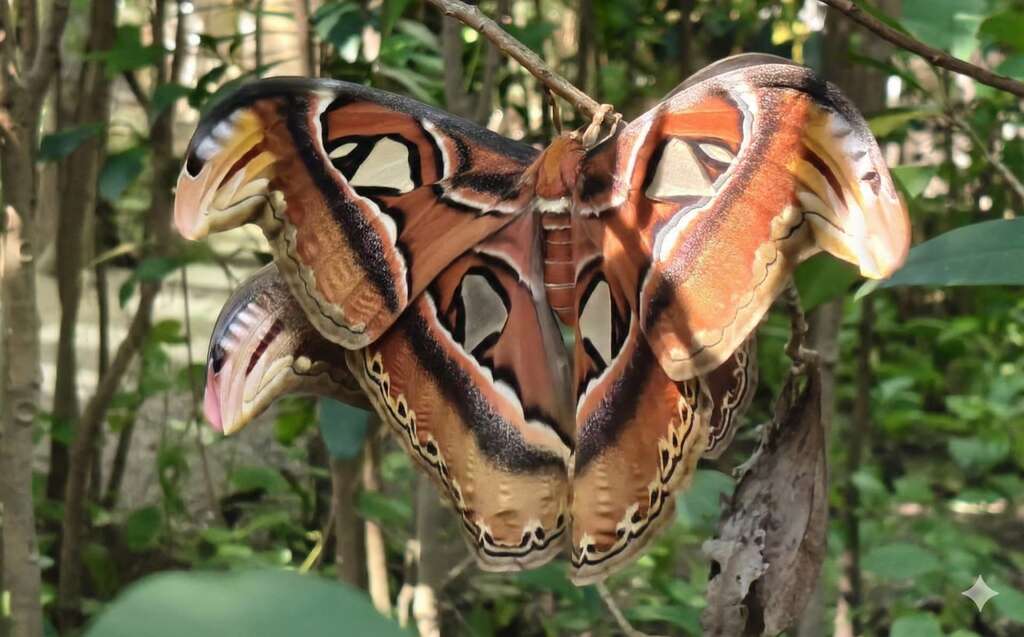 皇蛾 照片授權：花樹銀行