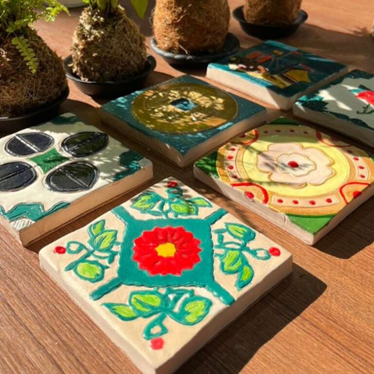 海賊庄休閒農場_花磚陶板彩繪_海賊庄休閒農場提供