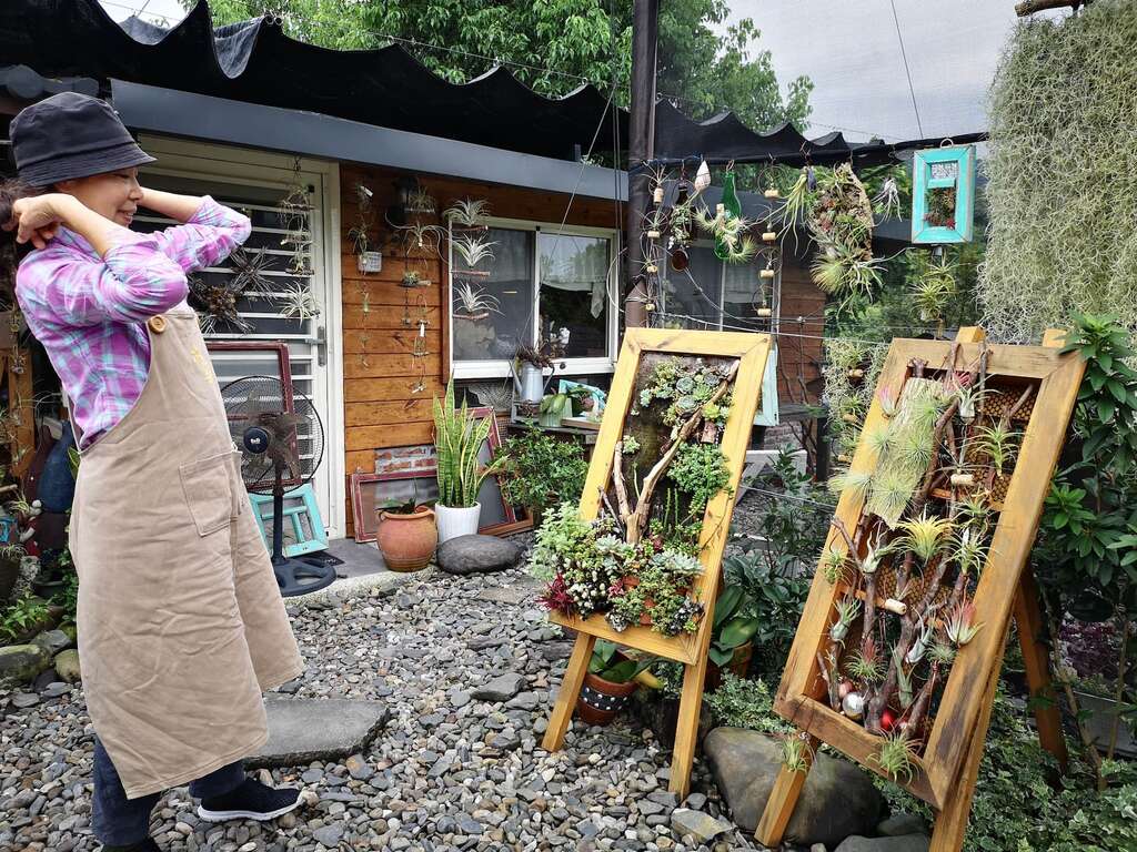 多肉植物畫，自己看了也開心（圖片來源：特色農遊旅遊場域認證）