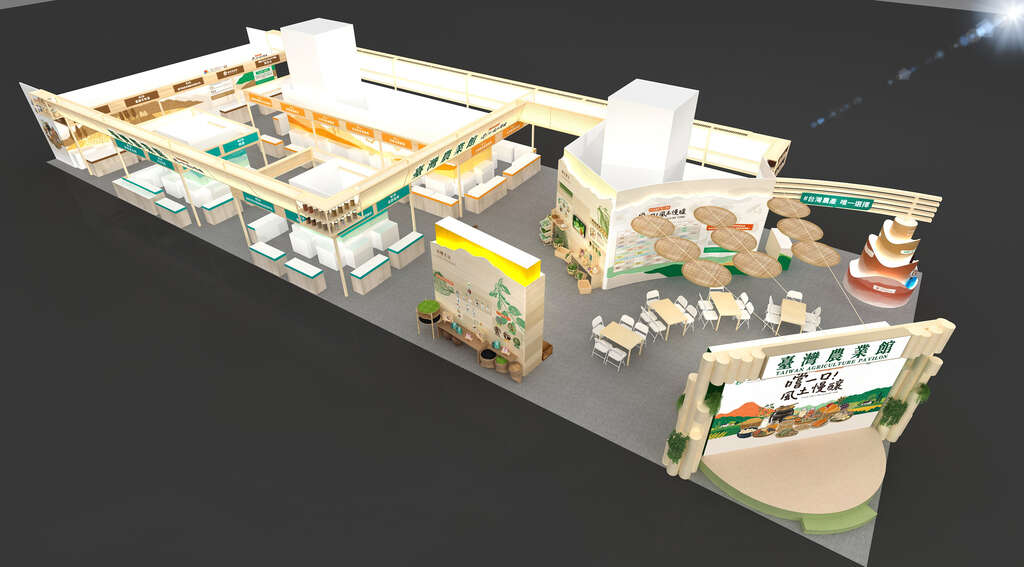 2026台灣美食展-臺灣農業館_分區配置圖(鳥瞰示意圖)