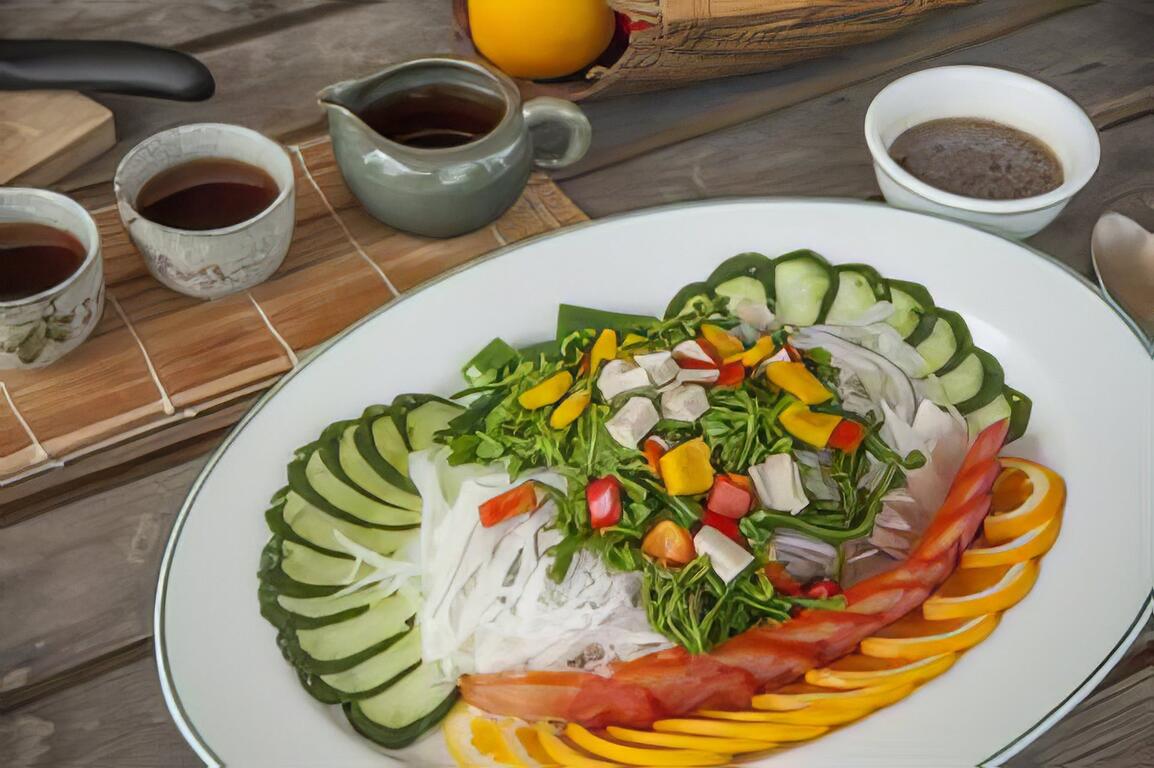 艾草蔬果大拼盤