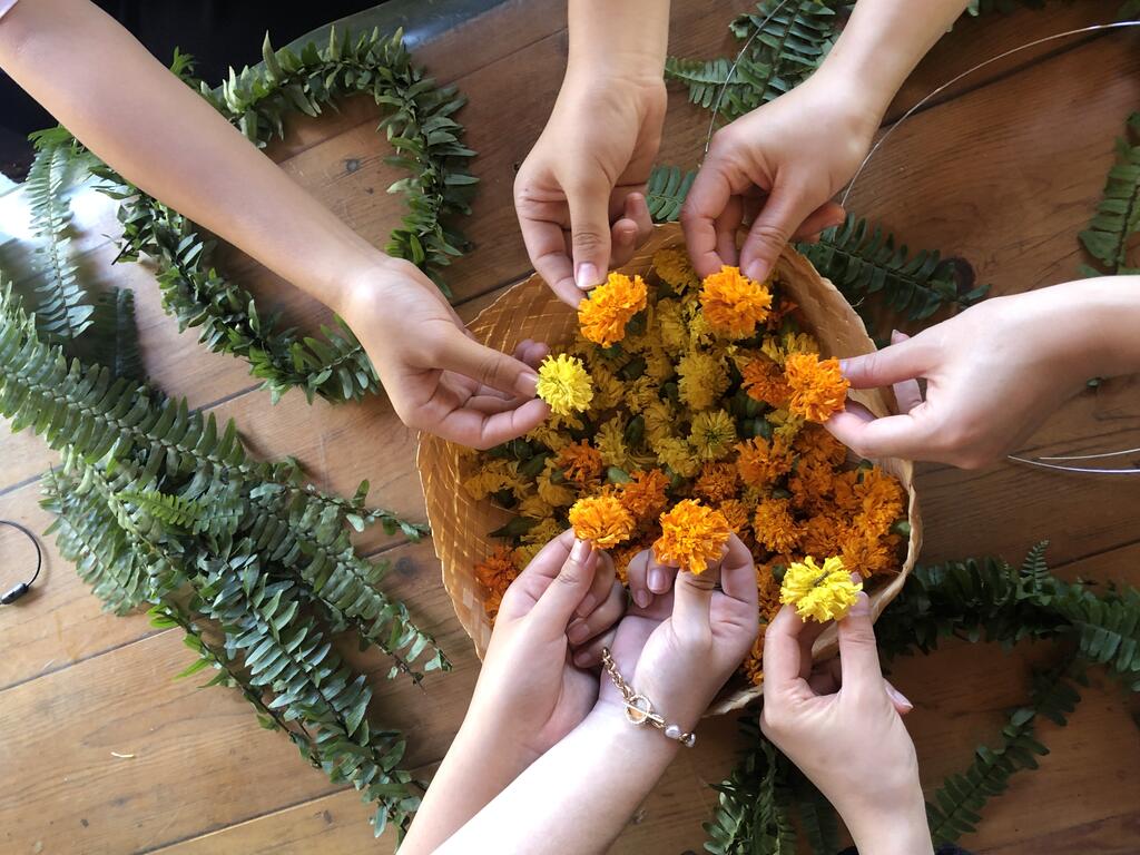 原民花環編織