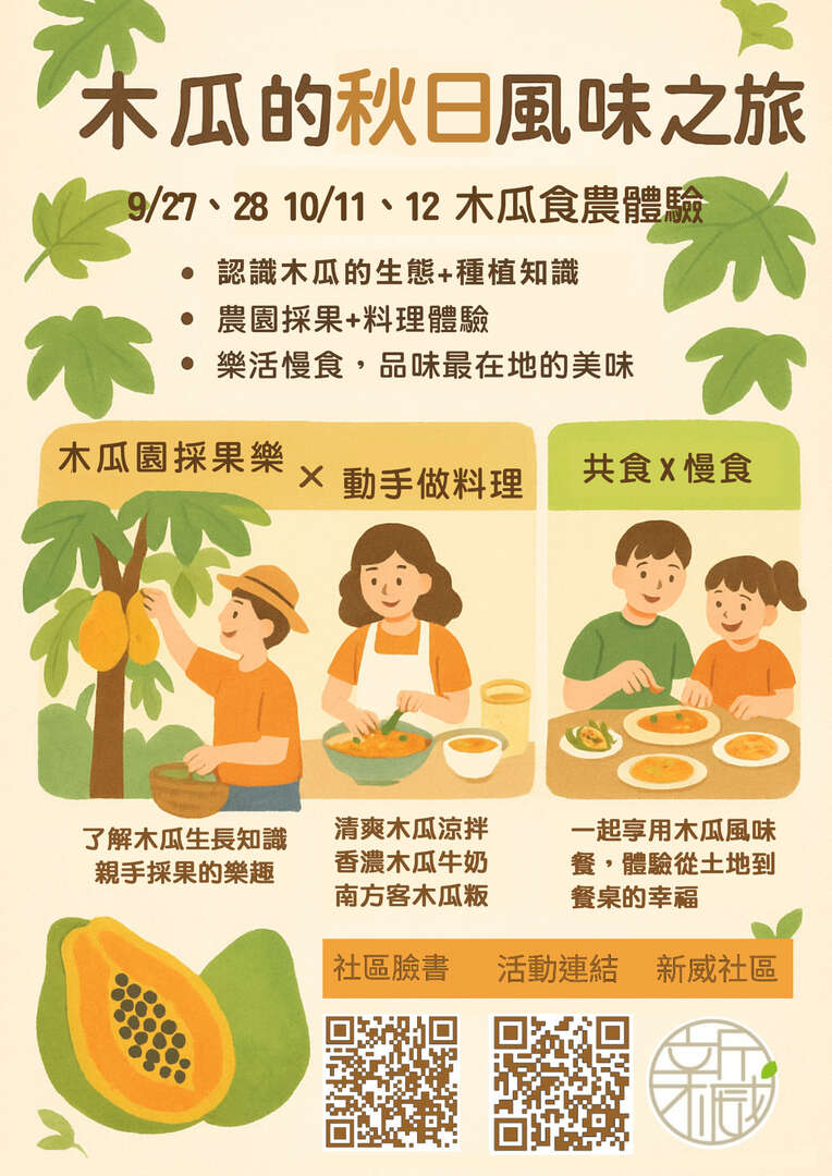 木瓜的秋日風味之旅