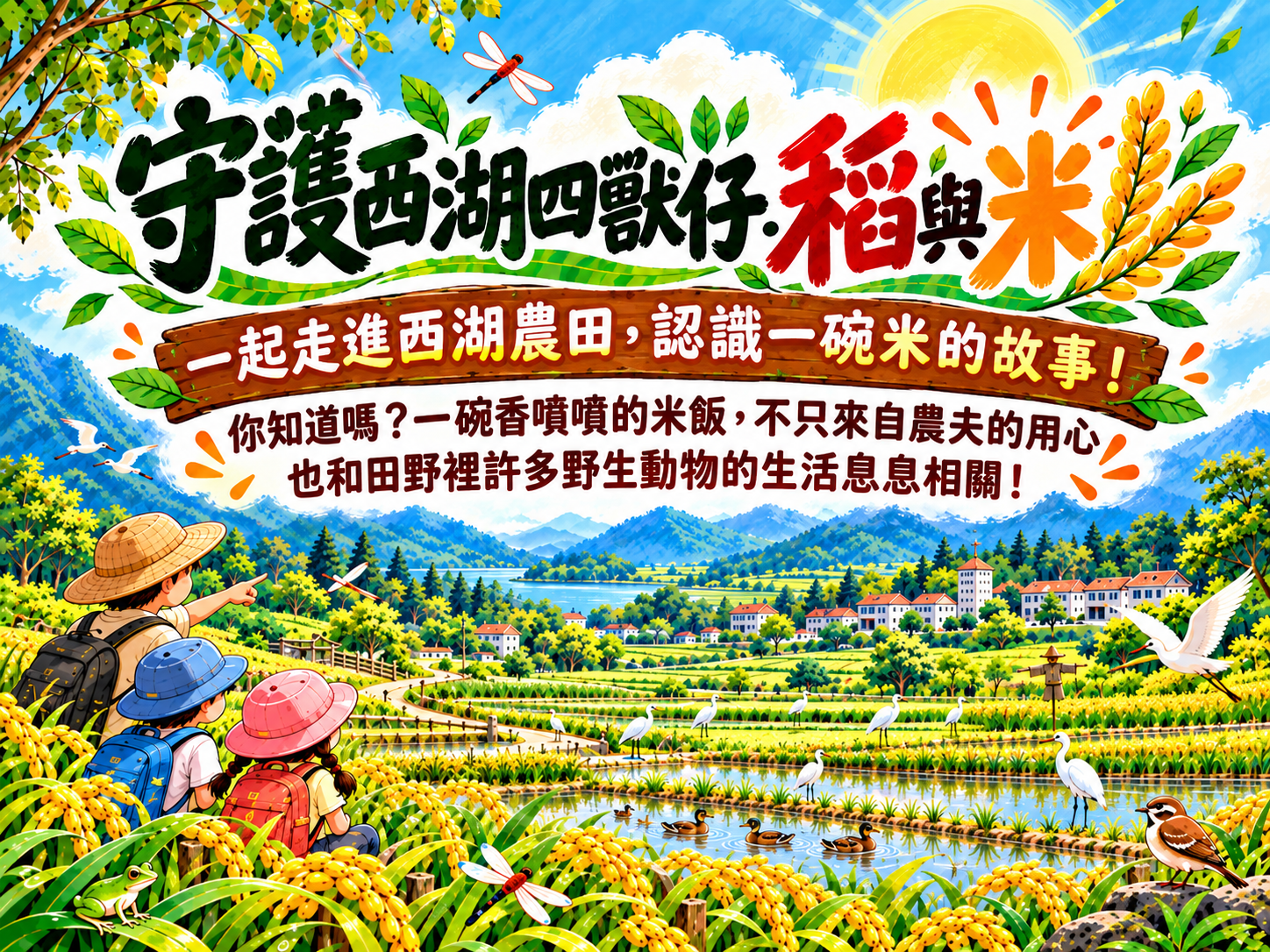 守護西湖四獸仔．稻與米